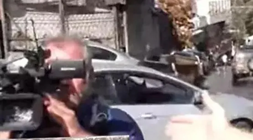 İsrail polisi Türk gazeteciye saldırdı!