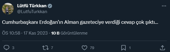 İYİ Parti Milletvekili Türkkan: Cumhurbaşkanı Erdoğan'ın Alman gazeteciye verdiği cevap çok şıktı