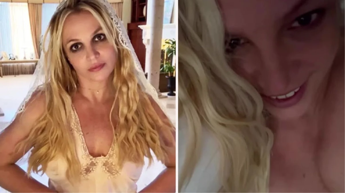 Britney Spears çırılçıplak halde şekilden şekle girdi
