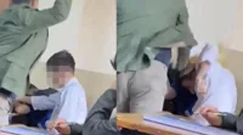 Edebiyat öğretmeninden gürültü dayağı!