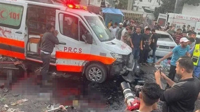 İsrail çocuk hastanesini bombaladı!