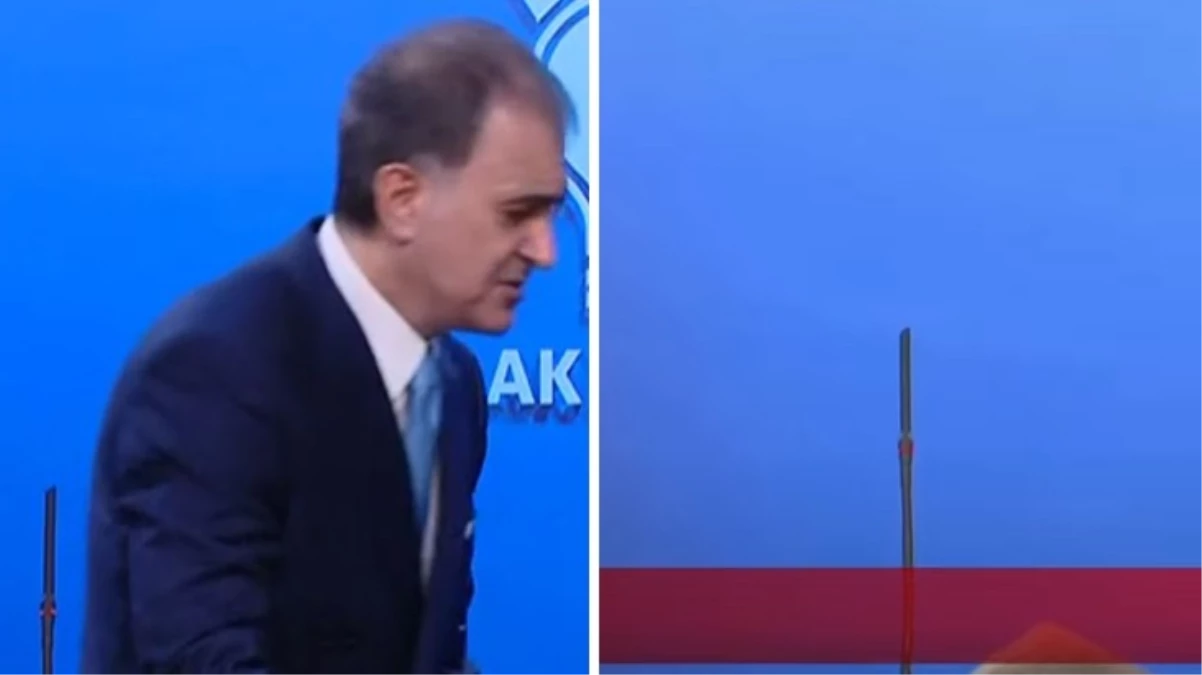 Ömer Çelik apar topar canlı yayını terk etti