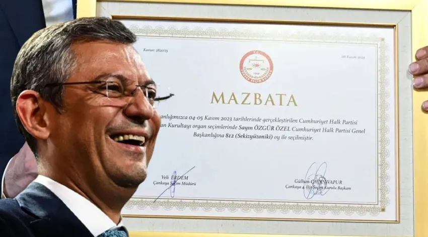 CHP’de Özgür Özel dönemi! Mazbatasını aldı