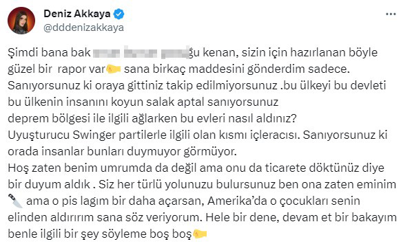 Kenan Öztürk, Deniz Akkaya'nın 