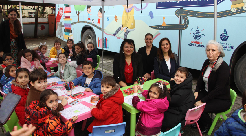 İstanbul etkinlik otobüsü kreş öğrencileri için Kartal’da