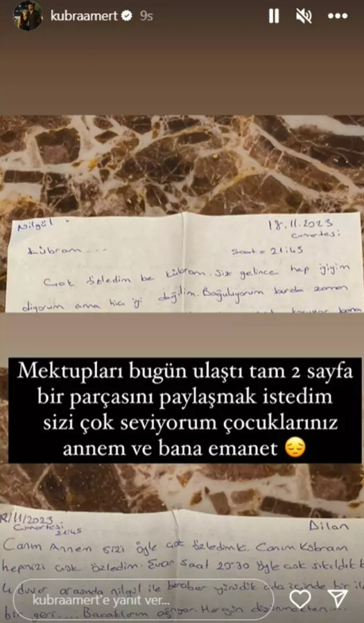 Cezaevindeki Dilan Polat, ailesine mektup gönderdi: Hiç iyi değilim, boğuluyorum