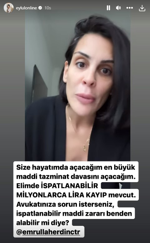 Eylül Öztürk, kendisi hakkında haberler yapan Emrullah Erdinç'e ateş püskürdü: Hayatımın en büyük tazminat davasını açacağım