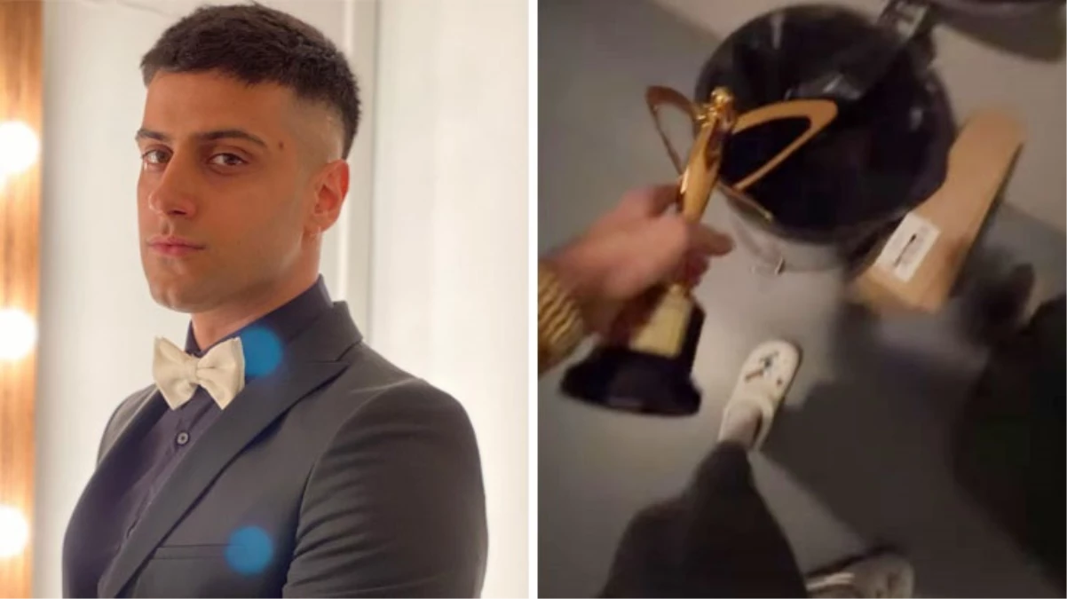 Altın Kelebek’te ödül alamayan Reynmen eski ödülünü çöpe attı