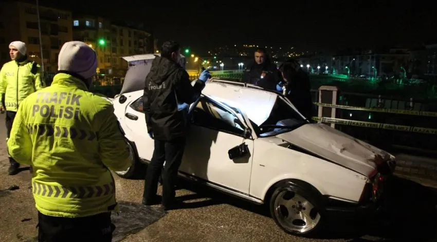 Amasya’da nehre uçan otomobilin sürücüsü öldü