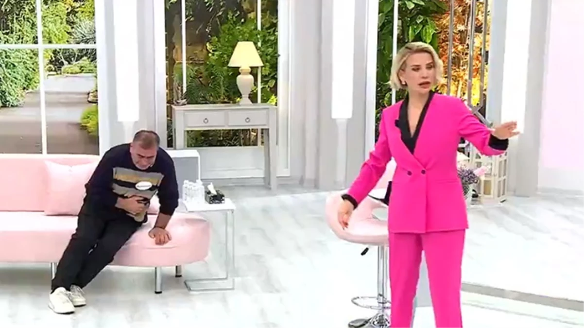 Esra Erol’un programına katılan kadın eşini canlı yayında bayılttı