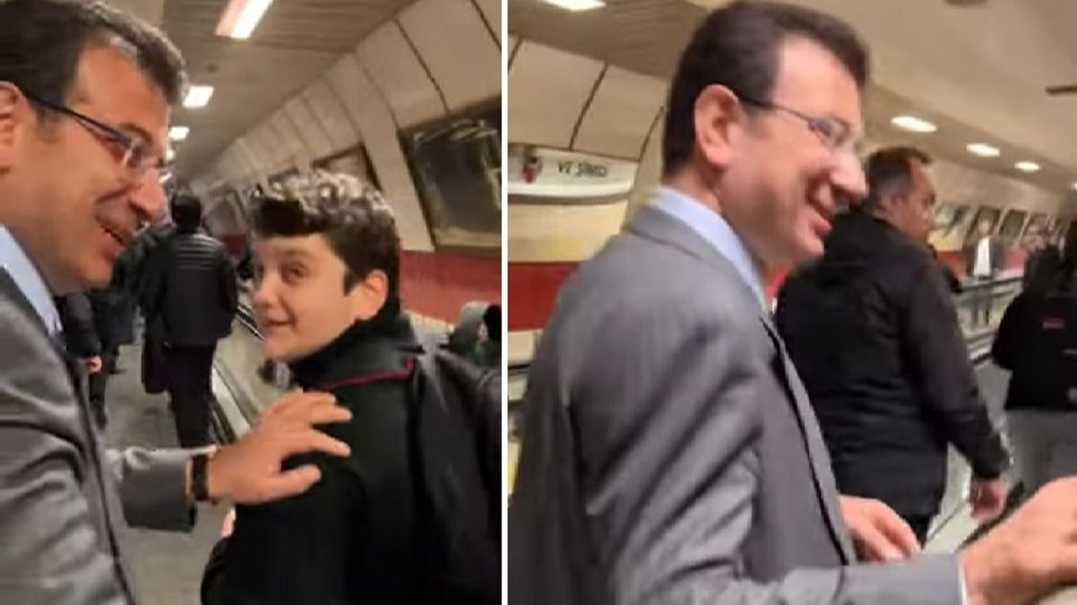 Ekrem İmamoğlu’nun metro ziyareti olay oldu