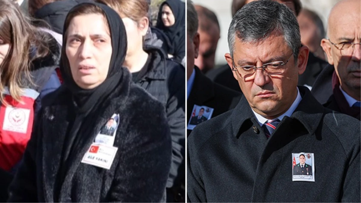 Özgür Özel’e şehit cenazesinde tepki