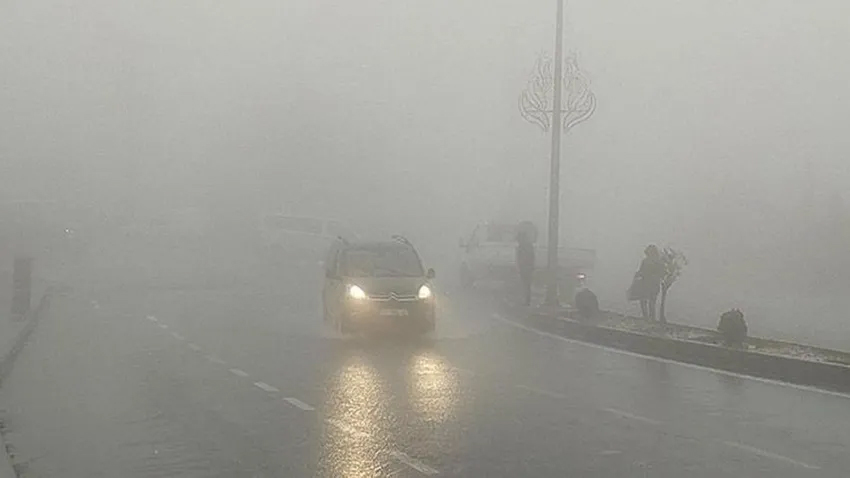 Mardin’de sis nedeniyle görüş mesafesi kısaldı!