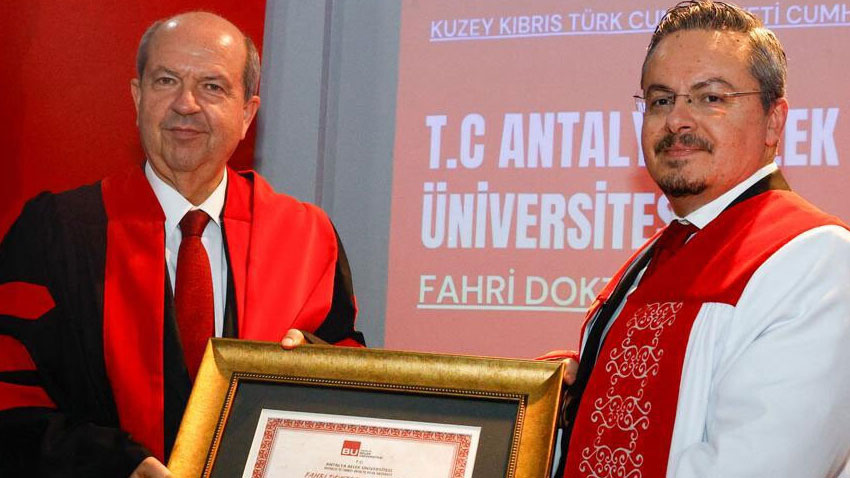 Belek Üniversitesi’nden Ersin Tatar’a fahri doktora