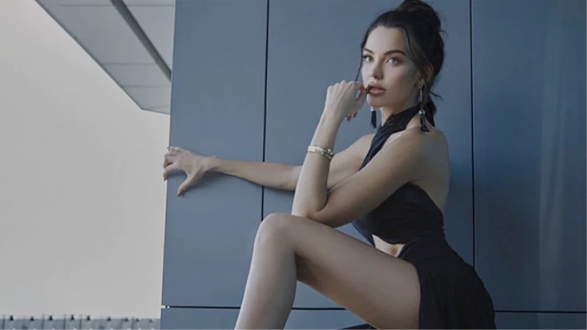 Hamak yogası yapan Tuvana Türkay’dan zor hareket!