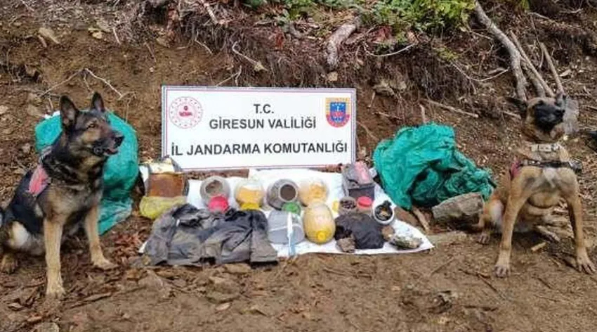 Giresun’da terör örgütünün kullandığı sığınak bulundu