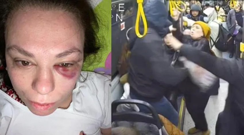 Otobüste yer istedi yumruk yedi