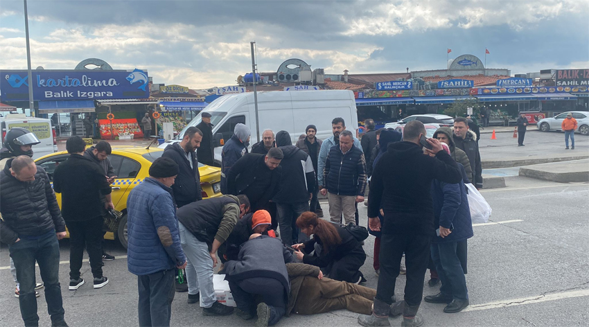 Kartal sahil yolunda trafik kazası!