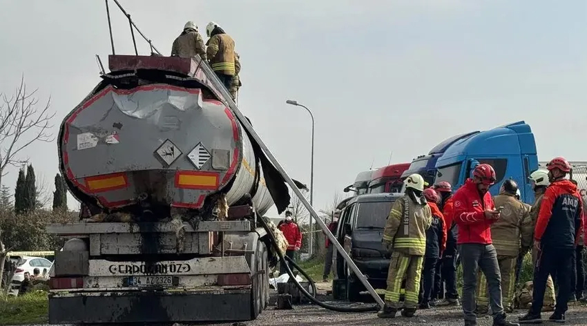 Ataşehir’de akaryakıt tankerinde patlama: 1 kişi öldü