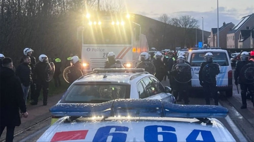 Belçika’da Türkler ve PKK destekçileri arasında arbede