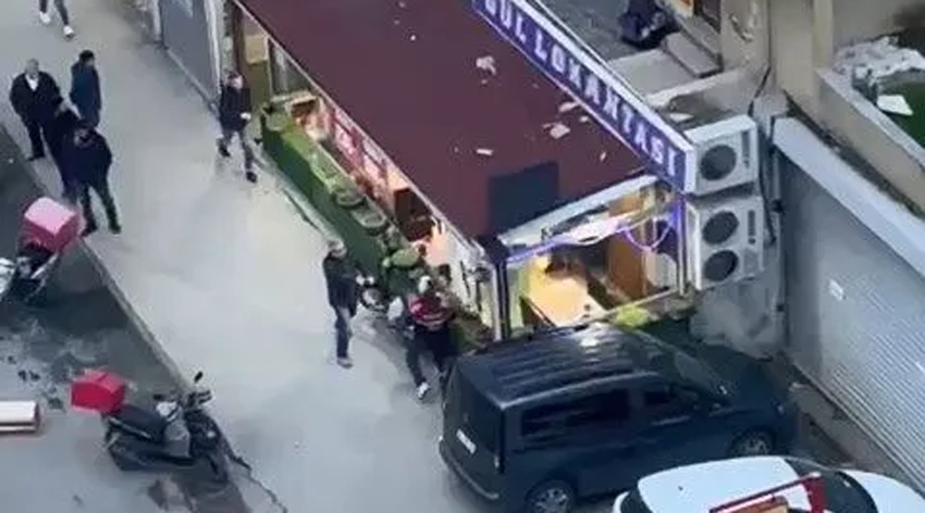 Esnaf ve motokuryeler birbirine girdi!