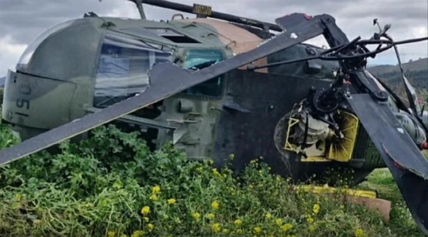 İzmir’de askeri helikopter kaza yaptı:1 yaralı