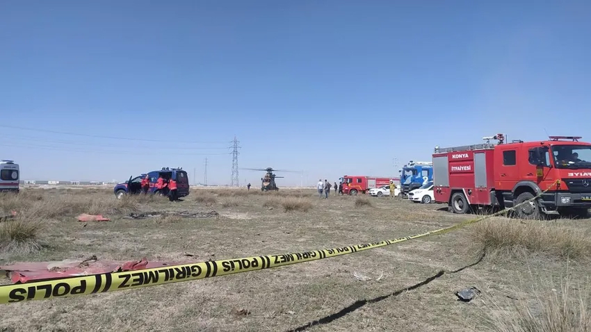 Konya’da eğitim uçağı düştü!