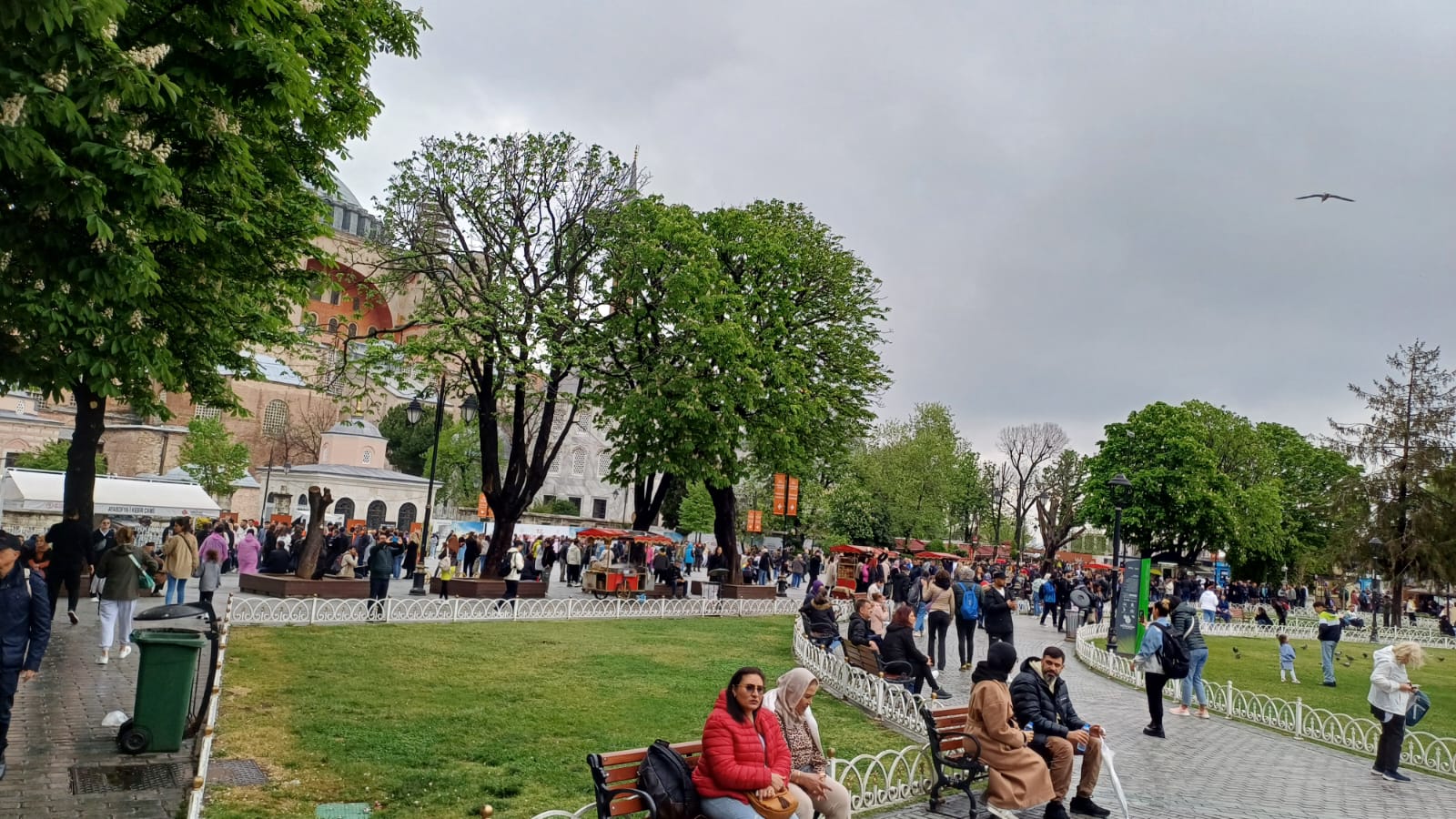 Turistler aldırış bile etmedi!