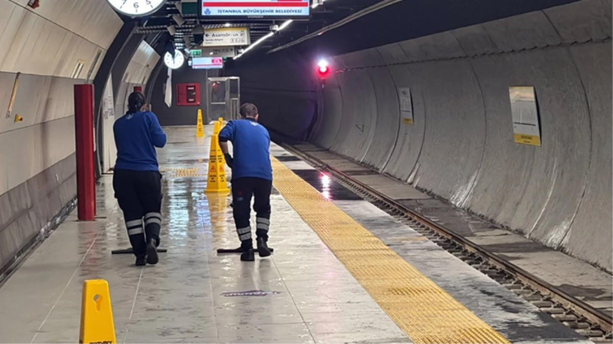 İstanbul’da Yenibosna metro istasyonunu su bastı