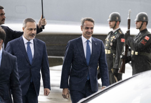 Cumhurbaşkanı Erdoğan ve Miçotakis açıklamalarda bulunuyor