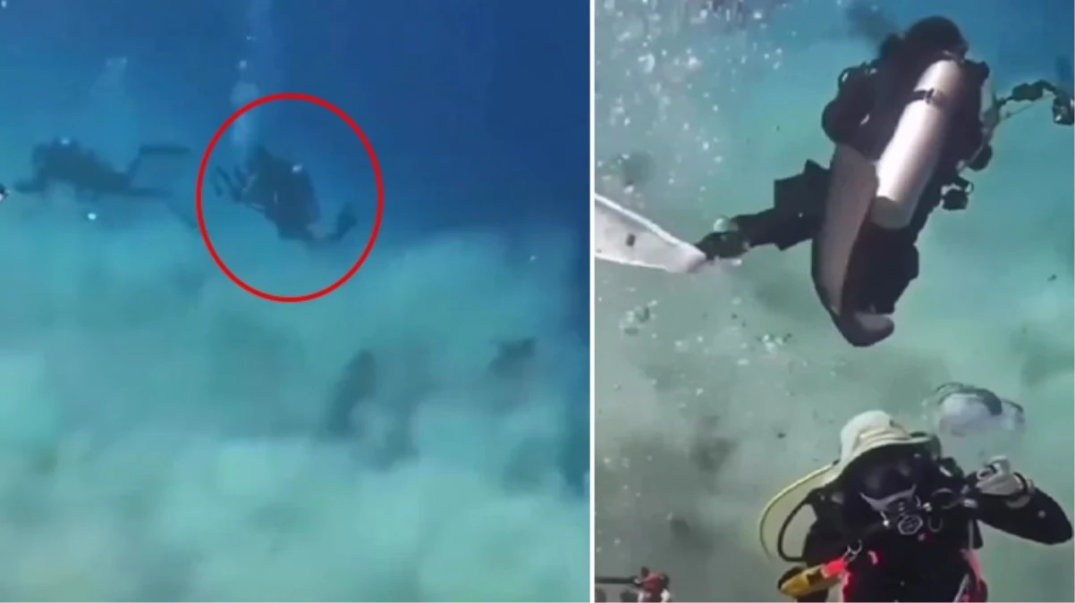 Dalış sırasında deprem paniği!