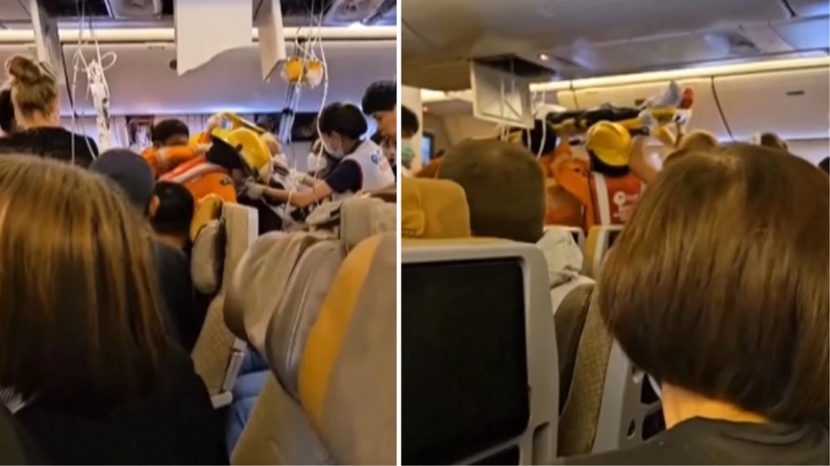 Türbülans sonrası acil iniş yapan Singapur uçağında 2 ölü!