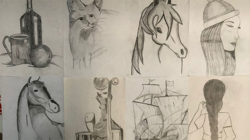 Alperen Alp’in resim sergisi büyük ilgi gördü