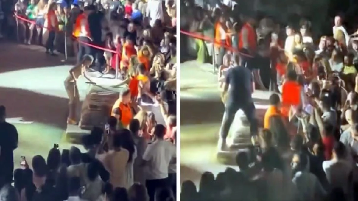 Mezarın üzerine çıkıp şarkı söylemek isteyen Yıldız Tilbe’yi görevliler durdurdu