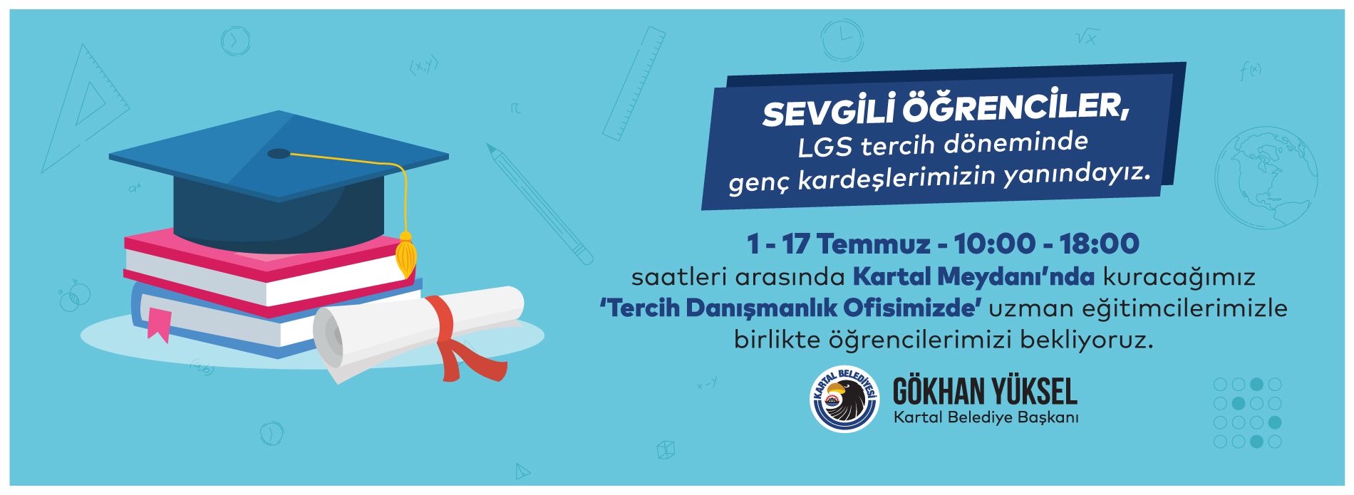 Kartal Belediyesi’nden LGS’ye giren öğrencilere tercih danışma hizmeti