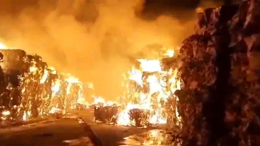 Aydın’da kağıt fabrikasında yangın!