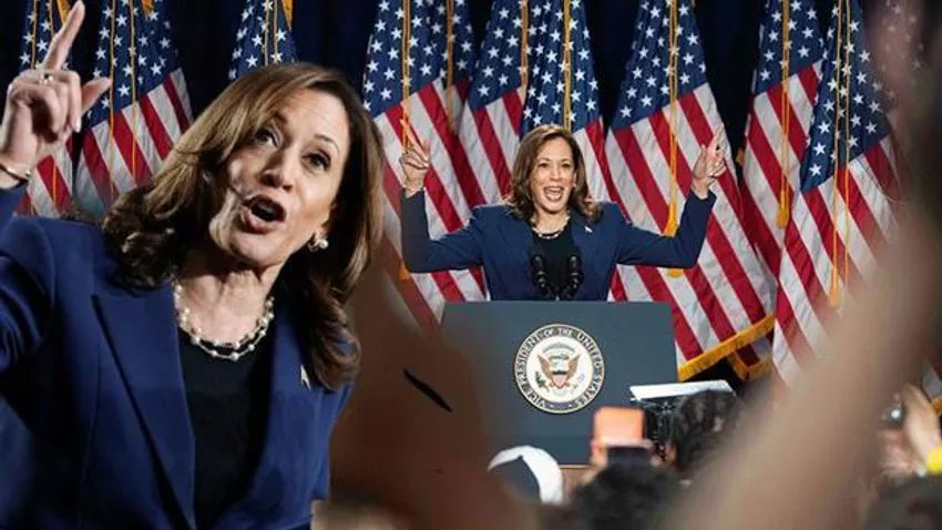 Kamala Harris seçim startını verdi