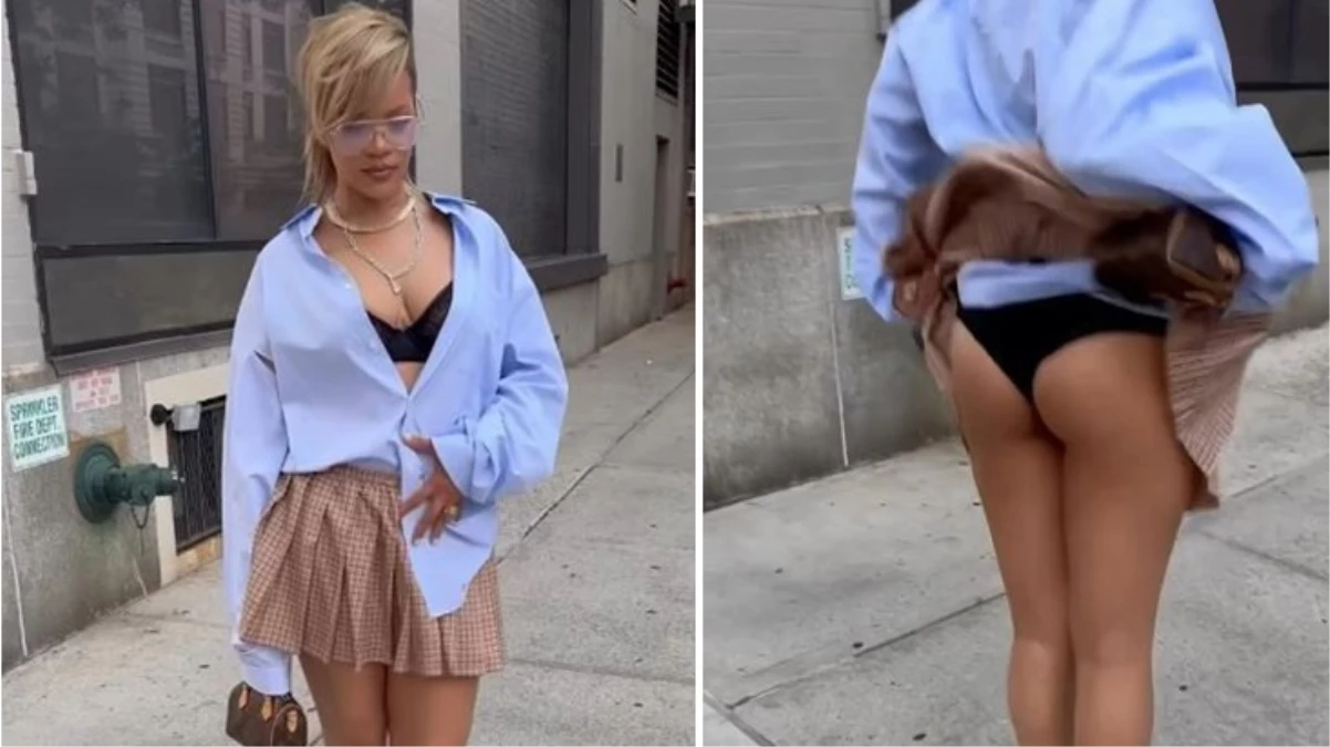 Rihanna iç çamaşırlı paylaşım yaptı