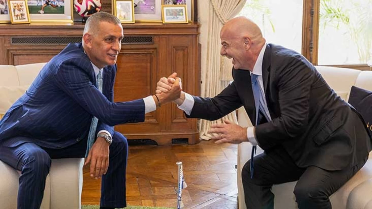 İbrahim Hacıosmanoğlu, FIFA Başkanı Infantino ile görüştü
