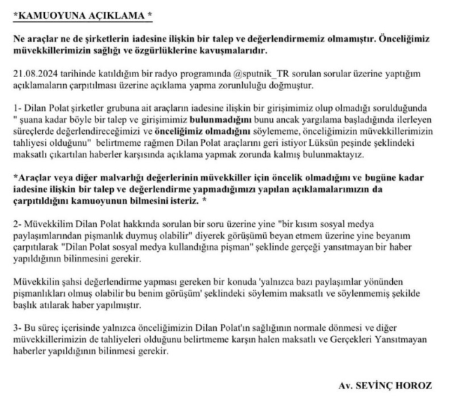 Polat çifti araçlarını geri almak için harekete mi geçti? Avukatlarından jet cevap geldi