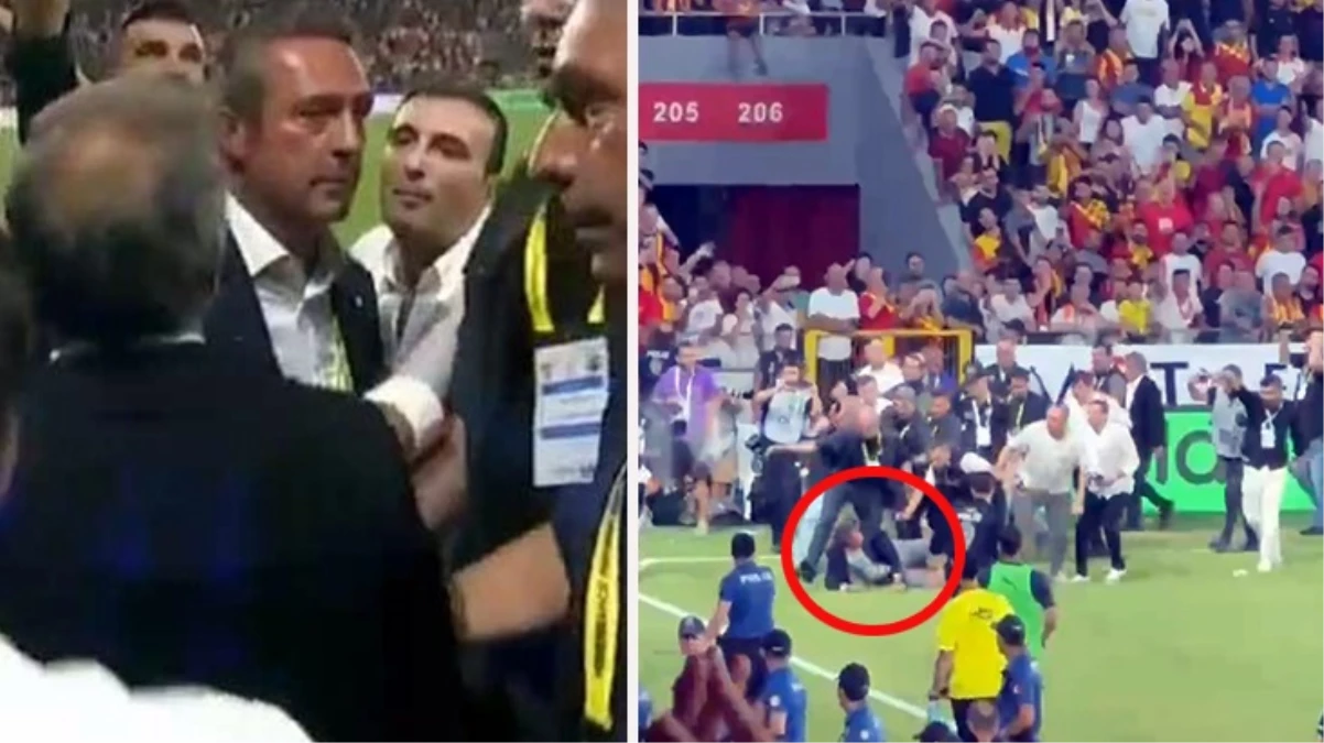 Ali Koç Göztepe maçında saldırıya uğradı