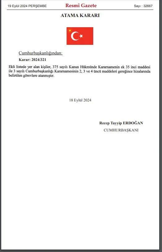 Valiler Kararnamesi yayımlandı! 16 ilin valisi değişti