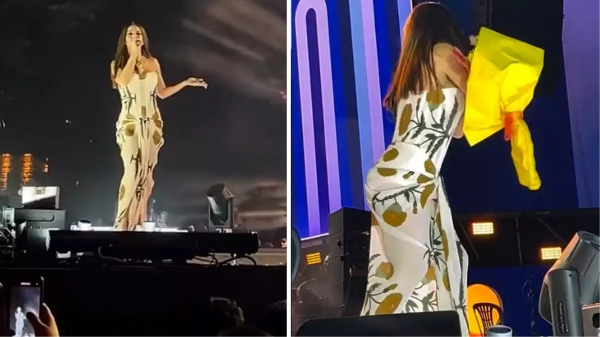 Simge Sağın sahnede saldırıya uğradı