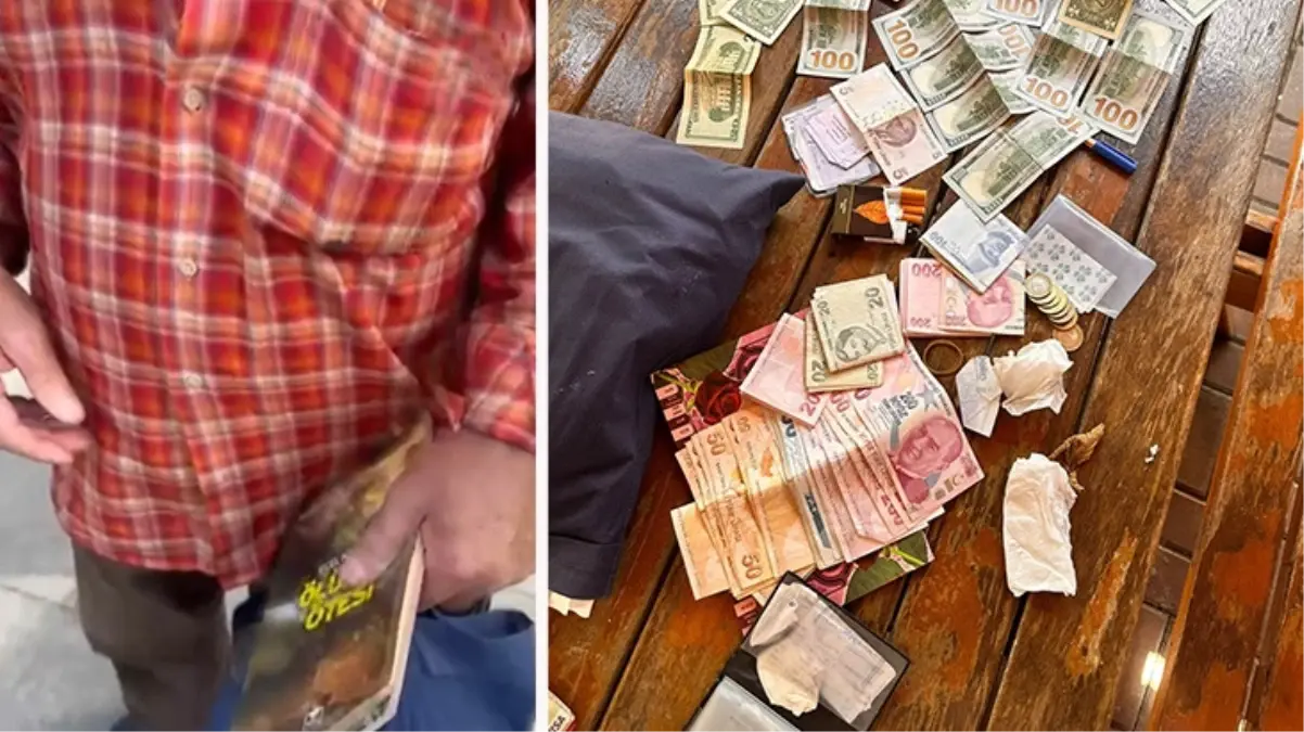 Dilenci değil resmen ayaklı döviz bürosu