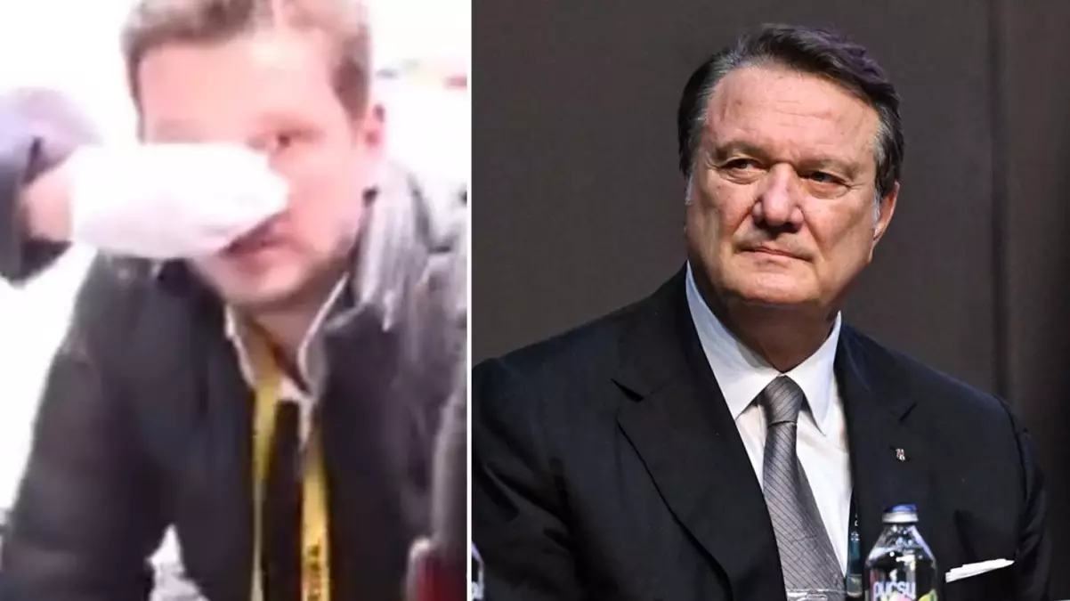 Galatasaraylı muhabirin burnunu kırdı