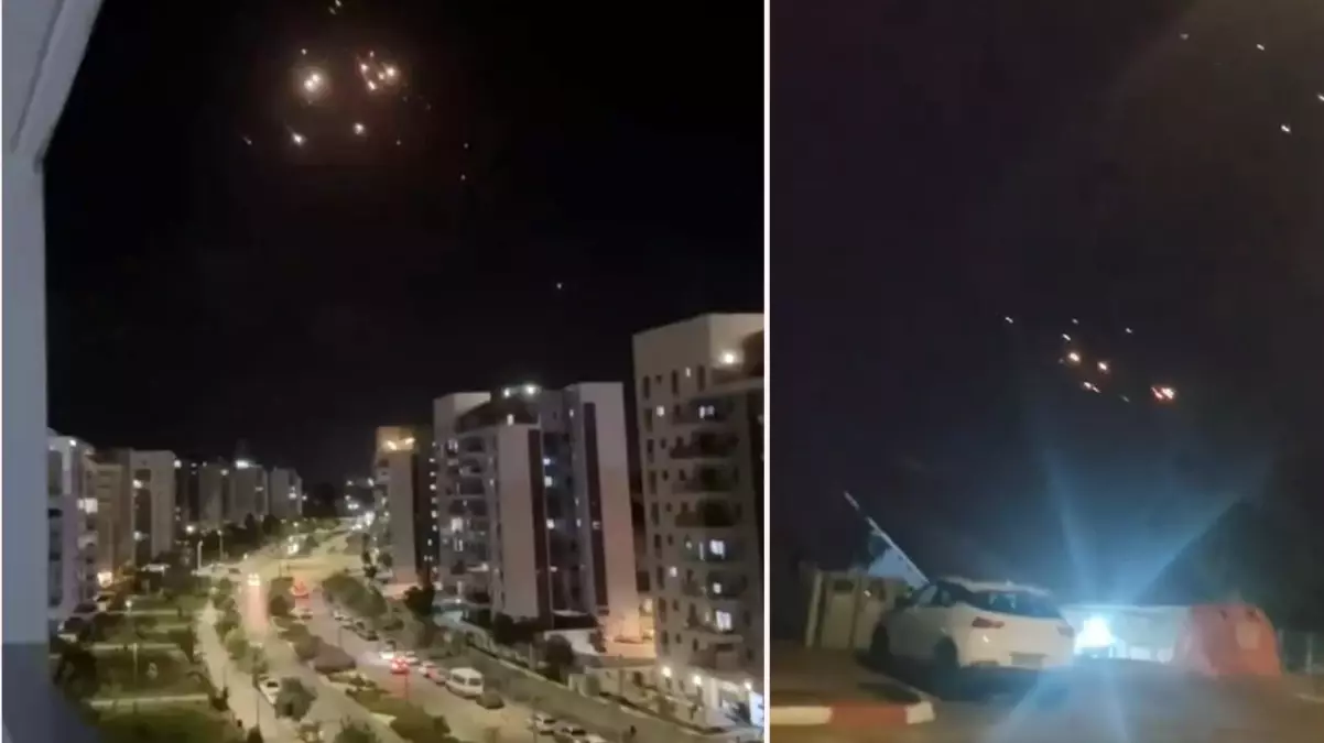 Beklenen oldu! İran, İsrail’i füzelerle vurdu