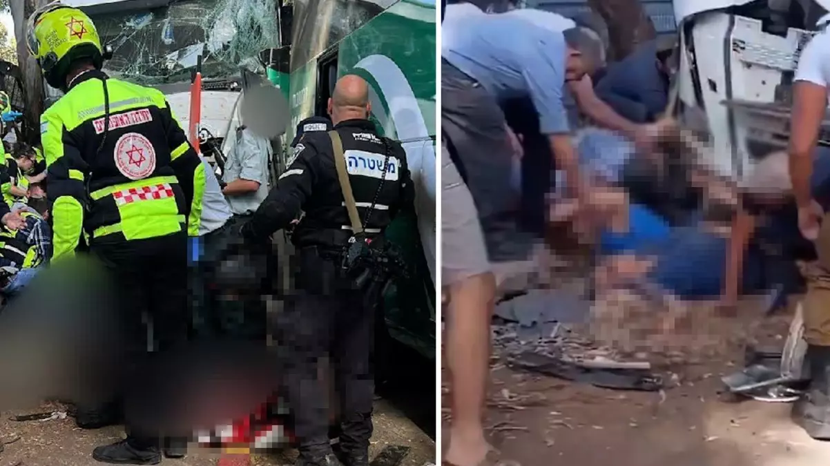 İsrail’de otobüs durağına kamyonla saldırı!