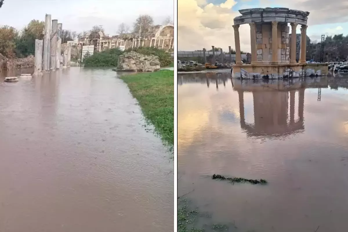 Antalya’yı şiddetli yağışlar hayatı felç etti