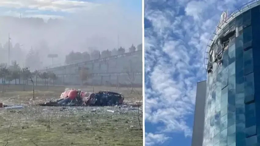 Muğla’da helikopter hastaneye çarptı