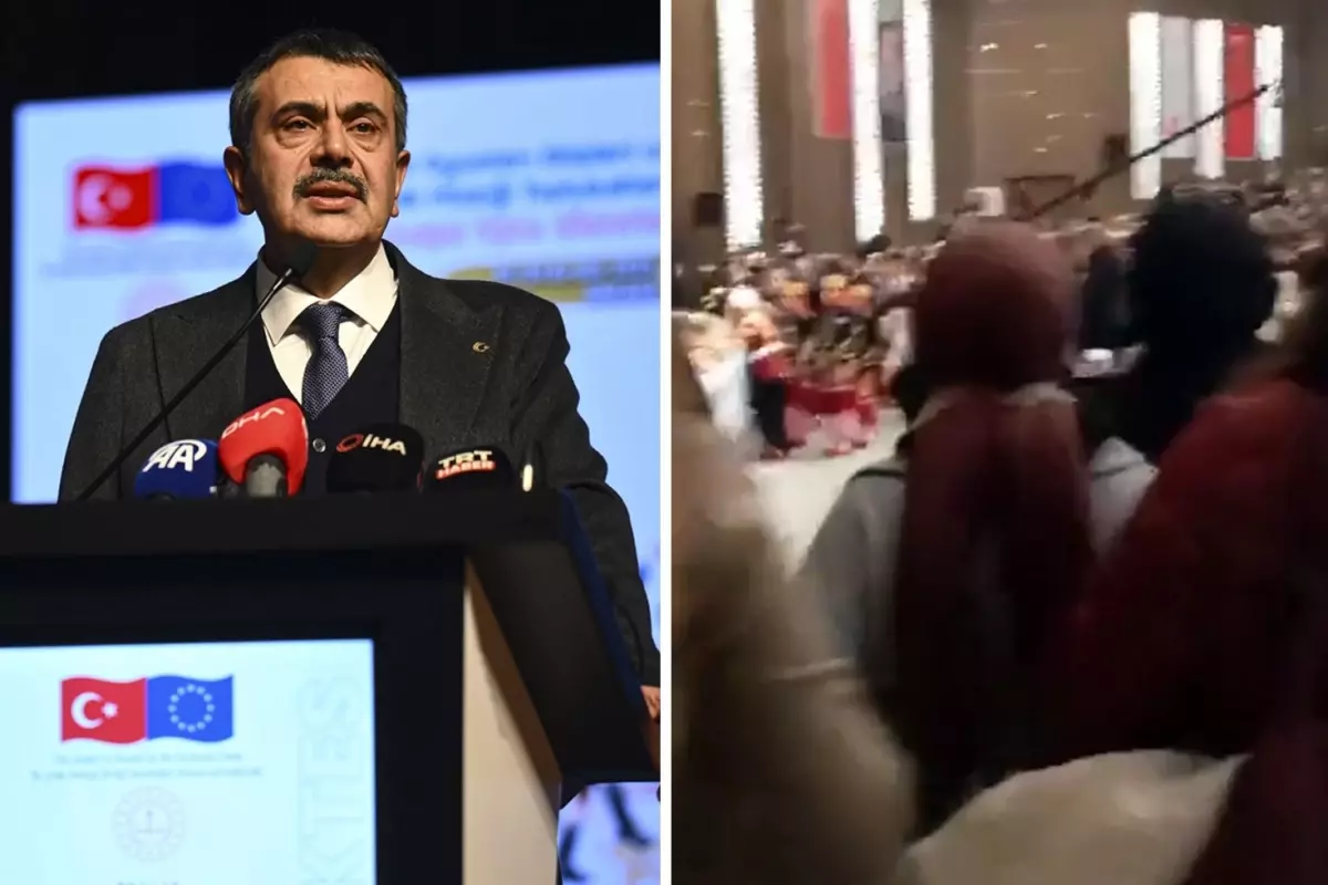 Öğretmenler, Bakan Tekin’i protesto etti